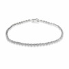 Thumbnail Image 2 of Previously Owned - 1 CT. T.W. Diamond Flower Tennis Bracelet in 10K White Gold