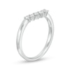 Thumbnail Image 2 of Previously Owned - 1/5 CT. T.W. Diamond Contour Band in 14K White Gold