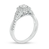 Thumbnail Image 2 of Previously Owned - 5/8 CT. T.W. Diamond Cushion Frame Twist Shank Engagement Ring in 10K White Gold