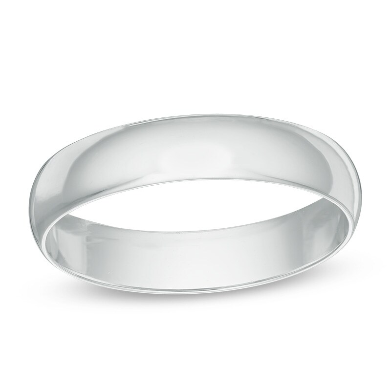 Main Image 1 of Previously Owned - 4.0mm Wedding Band in 14K White Gold