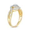 Thumbnail Image 2 of Previously Owned - 1/2 CT. T.W. Diamond Frame Swirl Bypass Ring in 10K Gold