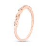 Thumbnail Image 3 of Previously Owned - 1/20 CT. T.W. Diamond Twist Wedding Band in 10K Rose Gold