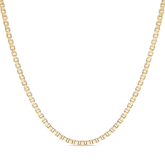 Previously Owned - Men's 1.4mm Box Chain Necklace in 14K Gold