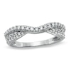 Thumbnail Image 1 of Previously Owned - 1/3 CT. T.W. Diamond Pavé Double Twist Contour Band in 14K White Gold