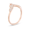 Thumbnail Image 2 of Previously Owned - 1/4 CT. T.W. Diamond Chevron Anniversary Band in 14K Rose Gold