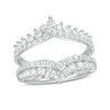 Thumbnail Image 1 of Previously Owned - 1-1/4 CT. T.W. Diamond Bypass Chevron Solitaire Enhancer in 14K White Gold