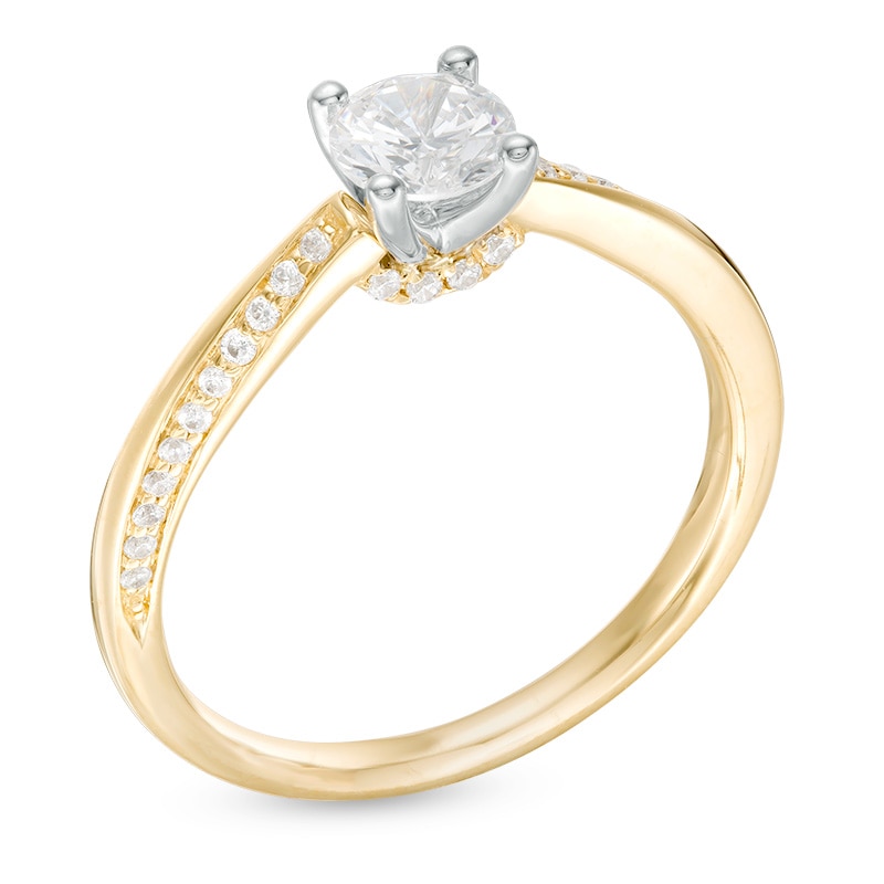Main Image 3 of Previously Owned - 5/8 CT. T.W. Diamond Engagement Ring in 14K Gold
