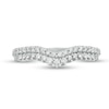 Thumbnail Image 4 of Previously Owned - 1/3 CT. T.W. Diamond Double Row Chevron Anniversary Band in 10K White Gold