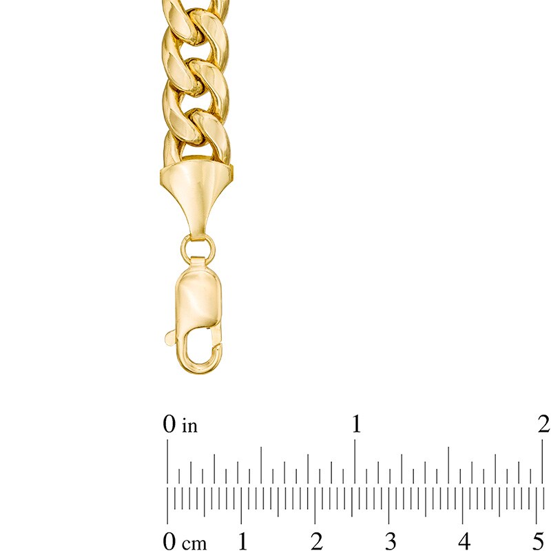 Main Image 4 of Previously Owned - 9.2mm Cuban Link Bracelet in 10K Gold - 9.0"