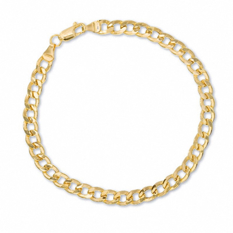 Main Image 2 of Previously Owned - Men's Curb Chain Necklace and Bracelet Set in 10K Gold
