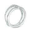Thumbnail Image 3 of Previously Owned - 1/2 CT. T.W. Diamond Contour Ribbon Solitaire Enhancer in 14K White Gold