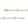Thumbnail Image 3 of Previously Owned - 1/10 CT. T.W. Diamond Sideways Heart Station Twist Bracelet in 10K Gold - 7.5"