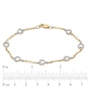 Thumbnail Image 4 of Previously Owned - 1/10 CT. T.W. Diamond Sideways Heart Station Twist Bracelet in 10K Gold - 7.5"