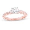 Thumbnail Image 1 of Previously Owned - 3/4 CT. T.W. Diamond Three Stone Engagement Ring in 14K Rose Gold