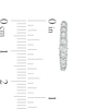 Thumbnail Image 3 of Previously Owned - 1/2 CT. T.W. Diamond Oval Hoop Earrings in 10K White Gold