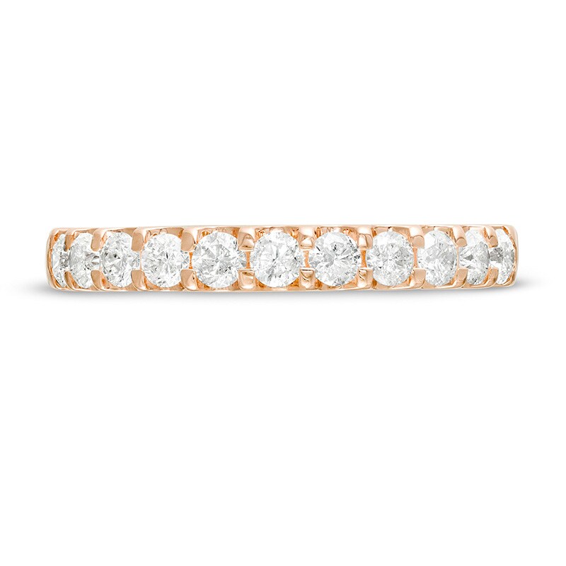 Main Image 4 of Previously Owned - 5/8 CT. T.W. Diamond Anniversary Band in 10K Rose Gold
