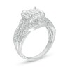 Thumbnail Image 2 of Previously Owned - 1/2 CT. T.W. Composite Diamond Square Frame Vintage-Style Engagement Ring in 10K White Gold