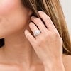 Thumbnail Image 2 of Previously Owned - 1 CT. T.W. Diamond Double Oval Frame Vintage-Style Engagement Ring in 10K White Gold