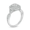 Thumbnail Image 3 of Previously Owned - 1/2 CT. T.W. Diamond Double Frame Twist Engagement Ring in 10K White Gold