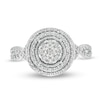 Thumbnail Image 4 of Previously Owned - 1/2 CT. T.W. Diamond Double Frame Twist Engagement Ring in 10K White Gold
