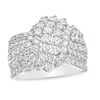 Thumbnail Image 1 of Previously Owned - 2 CT. T.W. Composite Diamond Waterfall Ring in 10K White Gold