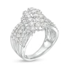 Thumbnail Image 2 of Previously Owned - 2 CT. T.W. Composite Diamond Waterfall Ring in 10K White Gold