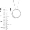 Thumbnail Image 2 of Previously Owned - Marilyn Monroe™ Collection 3/8 CT. T.W. Journey Diamond Circle Pendant in 10K White Gold