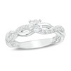 Thumbnail Image 1 of Previously Owned - 1 CT. T.W. Diamond Twist Engagement Ring in 14K White Gold