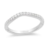 Thumbnail Image 1 of Previously Owned - Enchanted Disney Princess 1/5 CT. T.W. Diamond Contour Wedding Band in 14K White Gold