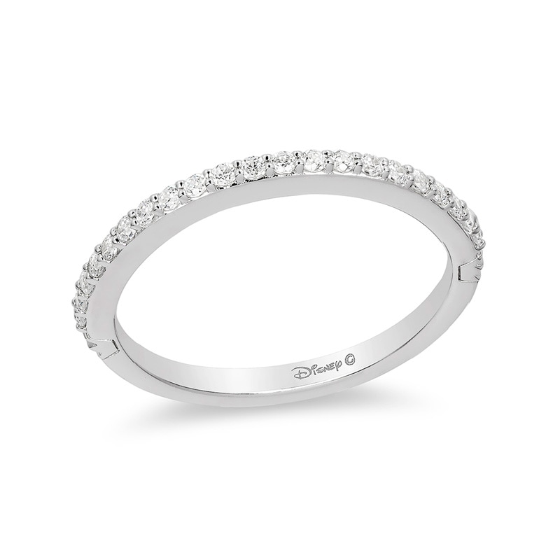 Main Image 1 of Previously Owned - Enchanted Disney Princess 1/5 CT. T.W. Diamond Band in 14K White Gold