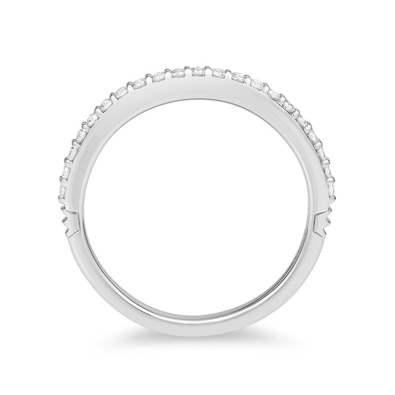 Main Image 3 of Previously Owned - Enchanted Disney Princess 1/5 CT. T.W. Diamond Band in 14K White Gold