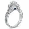 Thumbnail Image 3 of Previously Owned - Vera Wang Love Collection 1-1/2 CT. T.W. Diamond Frame Split Shank Engagement Ring in 14K White Gold