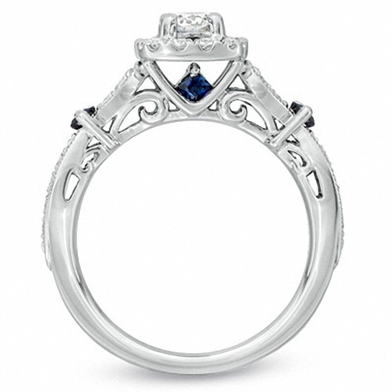 Main Image 3 of Previously Owned - Vera Wang Love Collection 3/4 CT. T.W. Diamond Vintage-Style Ring in 14K White Gold