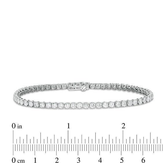 Previously Owned - 5 CT. T.w. Lab-Grown Diamond Tennis Bracelet in 14K White Gold (F/Si2) - 7.25"