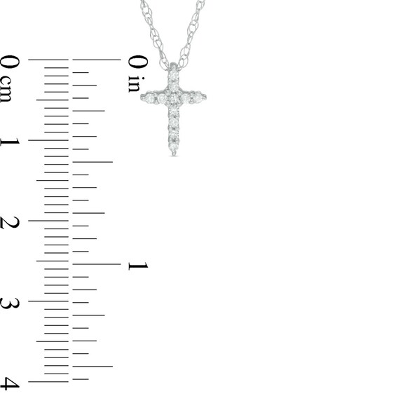 Previously Owned - Diamond Accent Bold Cross Pendant in 10K White Gold