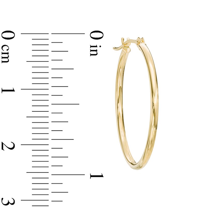 Main Image 2 of Previously Owned - 25mm Hoop Earrings in 14K Gold