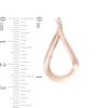 Thumbnail Image 2 of Previously Owned - Curved Hoop Earrings in 14K Rose Gold
