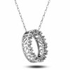 Thumbnail Image 2 of Previously Owned - 1/5 CT. T.W. Diamond Circle Pendant in 10K White Gold