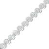 Thumbnail Image 1 of Previously Owned - 1/5 CT. T.W. Diamond "S" Curve Bracelet in Sterling Silver - 7.5"