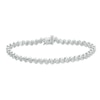 Thumbnail Image 2 of Previously Owned - 1/5 CT. T.W. Diamond "S" Curve Bracelet in Sterling Silver - 7.5"