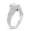Thumbnail Image 2 of Previously Owned - Vera Wang Love Collection 1-1/2 CT. T.W. Emerald-Cut Diamond Frame Engagement Ring in 14K White Gold
