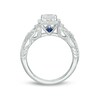 Thumbnail Image 3 of Previously Owned - Vera Wang Love Collection 1-1/2 CT. T.W. Emerald-Cut Diamond Frame Engagement Ring in 14K White Gold