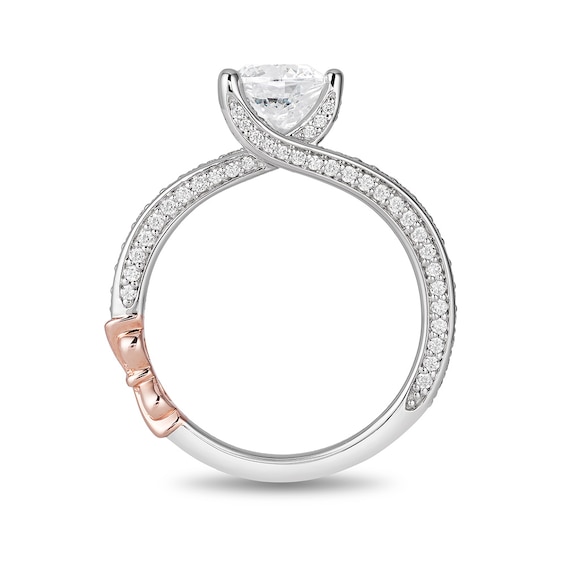 Previously Owned - Enchanted Disney Snow White 1-1/2 CT. T.w. Diamond Engagement Ring in 14K Two-Tone Gold