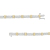 Thumbnail Image 1 of Previously Owned - 1 CT. T.W. Diamond Alternating "X" and Bypass Link Bracelet in 10K Two-Tone Gold - 7.5"