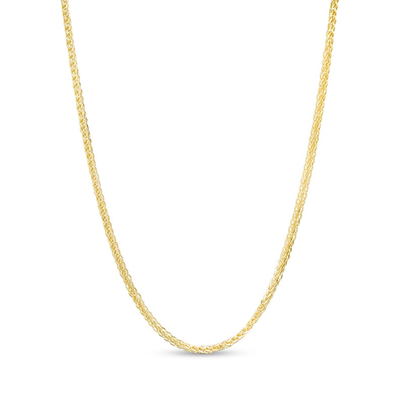 Main Image 1 of Previously Owned - Made in Italy 020 Gauge Wheat Chain Necklace in 10K Gold - 20"