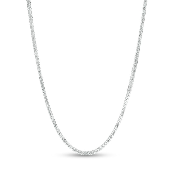 Previously Owned - Made in Italy 020 Gauge Wheat Chain Necklace in 10K White Gold - 20"