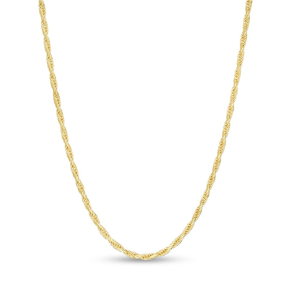 Previously Owned - Made in Italy 1.2mm Adjustable Rope Chain Necklace in 14K Gold - 22"