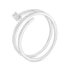 Thumbnail Image 3 of Previously Owned - 1/6 CT. T.W. Diamond Wraparound Nail Ring in 10K White Gold