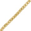 Thumbnail Image 1 of Previously Owned - Made in Italy 8.5mm Diamond-Cut "V" and Oval Link Chain Bracelet in 14K Gold - 7.5"