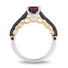 Thumbnail Image 3 of Previously Owned - Enchanted Disney Villains Evil Queen Garnet and 1/4 CT. T.W. Diamond Ring in Sterling Silver
